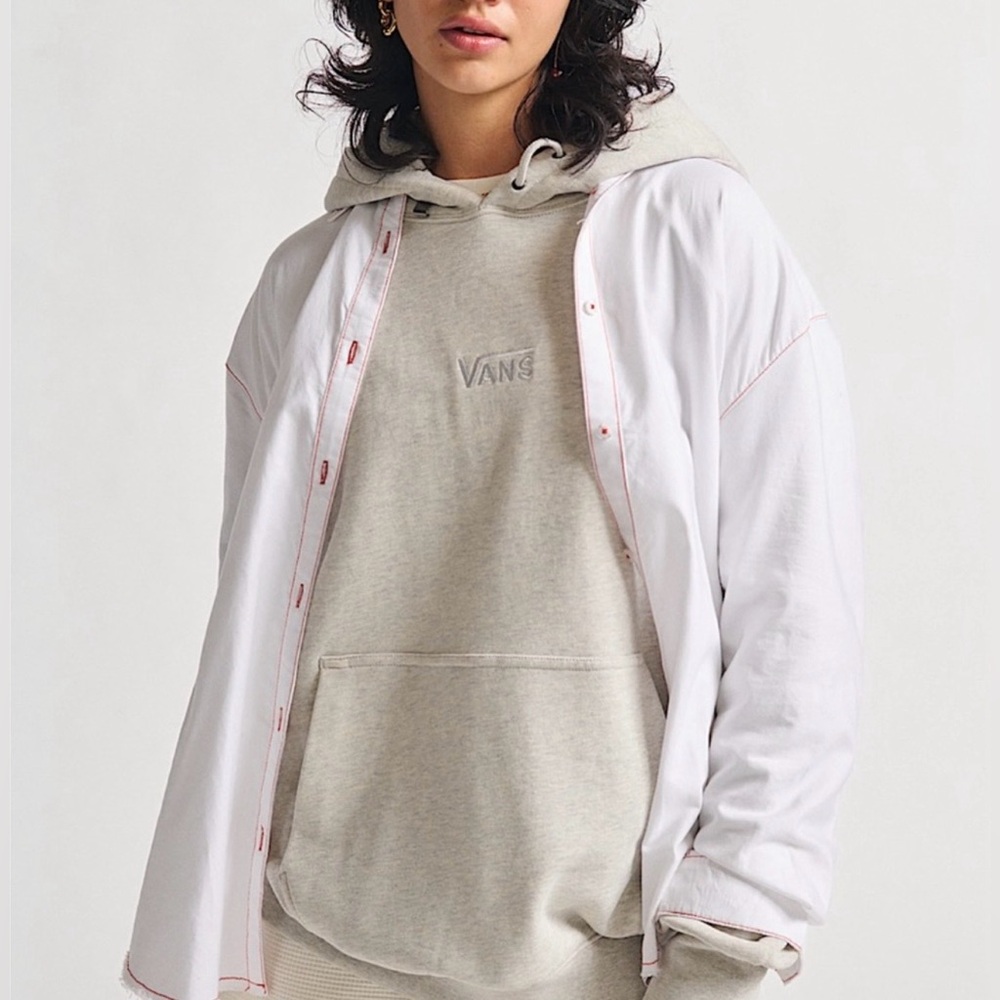 NWT! VANS Oversized Graphic Button-Up Shirt Skatecore Grunge Streetwear Unisex